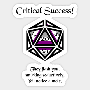 Asexual Pride Critical Success 2 Sticker